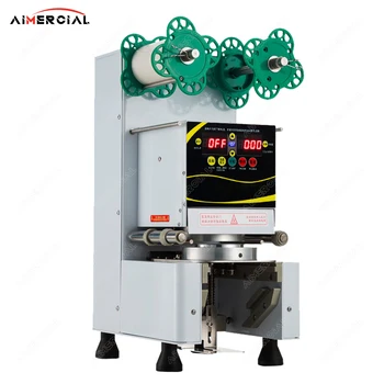 Електрическа машина за запечатване чаши RC995S Bubble tea machine Търговска Машина за запечатване чаши sealer seal 7/7.5/8.8/9/9.5 cm PP/PC/PE cup