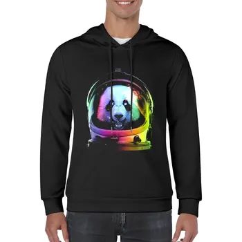 Нов пуловер с качулка с изображение на панда астронавти, мъжки дрехи с шарките на аниме, мъжка спортна риза, комплект от първа необходимост, новост в толстовках и bluzkah
