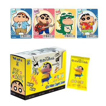 Истински аниме игра Crayon Shin-chan Film Collection Cards Кутия-бустер с карти MGR SR GR, играчки за семейството, подаръци за деца