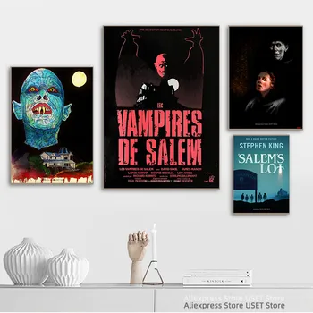 Salem ' s Lot Movie, Movie Play Tv Сериен Звезда Знаменитост, Плакати на Отпечатъци и Отпечатъци, Платна За Рисуване, Стенно Изкуство, Декорация на Дома