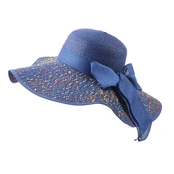 Летни дамски сламени шапки Beatch, дамска плажна шапка с голям нос, гъвкава сгъва шапка-roller, солнцезащитная шапка за пътуване, UV UPF 50 + FURTALK