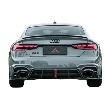 Висококачествен Заден Дифузьор от въглеродни влакна AE Style, Бодикит за Задната устна на Audi RS5 B9.5 2020-2022, Автомобилни части