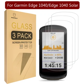 Защитно фолио Mr.Щит [3 опаковки] за Garmin Edge 1040 / Edge 1040 Solar [Закалено стъкло] [Японското стъкло твърдост 9H]