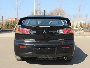 За Mitsubishi Lancer EX Спойлер EVO 2009-2015 ABS пластмаса неокрашенный лъскаво черен САМ цветен заден спойлер на багажника крило на багажника спойлер
