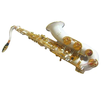 Japan Jazz YANAGIS T-992 модел Bb Тенор саксофон с Бял златен Ключ саксофон с Професионални Музикални Инструменти изпълнение на Безплатно