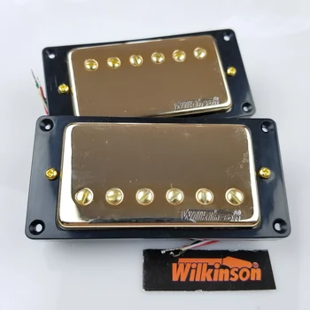 НОВИ Звукосниматели Wilkinson Gold LP SG ES за електрически китари Humbucker със закрит златно покритие WVC Произведено В Корея