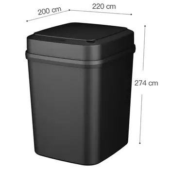 водонепроницаемое хранилище за отпадъци, закрывающееся на 5 секунди, устойчиви на вода Автоматично кошчето за боклук с интелигентен сензор, умно кофата за боклук, За дом /семейство