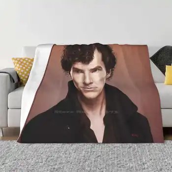 King Нов прием на Модно топло фланелевое одеяло за почивка Benedict Sherlock