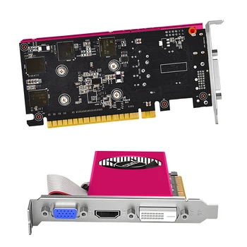 Компютърна видео карта GT740 993 Mhz 4 GB Настолна графична карта PCI-E 2.0 16X PC DDR5 Видео карта, който е съвместим с HDMI интерфейс, 128 Bit