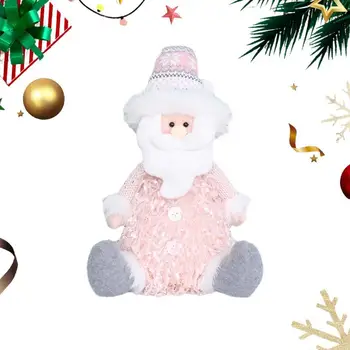 Коледно Плюшено Лосове, Дядо коледа, Снежен човек и Северен елен, Плюшени играчки-фигурки, Плюшени играчки-фигурки, Коледни Разтегателен Коледа Дядо Коледа