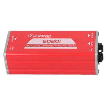 Alctron SD201 Active DI Box Преобразуване Импеданс DIBOX Професионални Етап Ефекти Кутия за директно Свързване