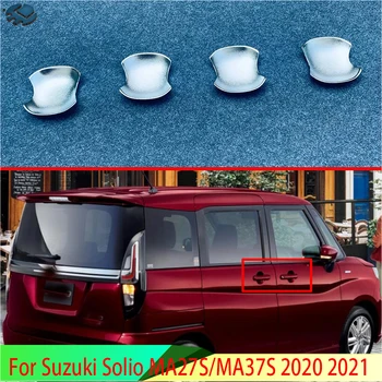 За Suzuki Solio MA27S/MA37S 2020 2021 Аксесоари За Декорация ABS Хромирана рамка, която Дръжка на Капака на Купата Покритие на Устната Чаши