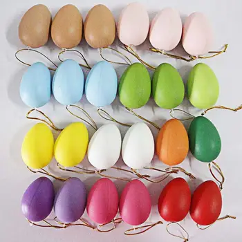 Подвесное украса от яйца, многократна употреба, антикоррозийное, атрактивен компактен Великденско подвесное украса от яйца, изкуствени яйца за деца