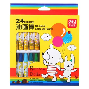 6963 Пръчка за рисуване с маслени бои, 24-цветна детска пръчка за рисуване, цветни пръчка за рисуване с маслени бои, специална канцелярская аксесоар за студенти