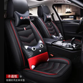 Висококачествен калъф за автомобилни седалки от изкуствена кожа mazda2 skyactiv версия cx3 CX-3 За kia picanto (Отпред + отзад) с 5-местната възглавница на седалката