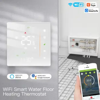 Wi-Fi Термостат за воден /електрическо подгряване на пода, контрол на температурата водогазового котел на Sasha / Smart APP Алекса Voice
