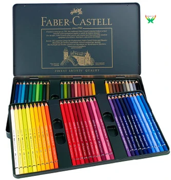Германия е внесъл цветен молив Faber-Castell, разтворен във вода цветен олово 60 цвята 120 цвята маслен олово зелен цвят желязна кутия