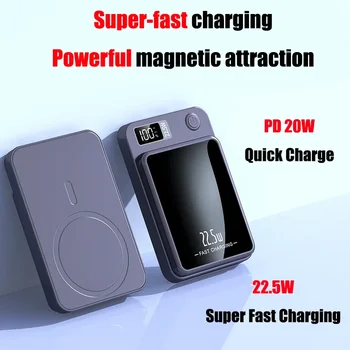 Мини зарядно устройство Mi Home 30000mAh magnetic Qi wireless 22,5 W за бързо зареждане, например, iPhone Huawei