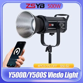 ZSYB Y500S Y500D 500W LED Video Light Photography Light Control APP Студийная Фотолампа Dual Color Camera Light за Youtube Tiktok