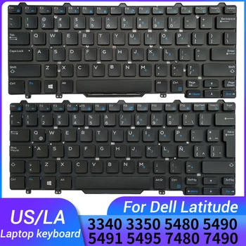 НОВАТА американска/латинска америка испанска клавиатура за лаптоп Dell latitude 3340 3350 5480 5490 5491 5495 7480 7490 Без сочещи дръжки