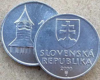 17 мм, Словакия, 100% истинска възпоменателна монета, оригиналната колекция