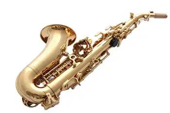 Класически оригинален 803 one-to-one structure B-key професионален извити сопран-саксофон месинг позлатен саксофон-джаз инструмент