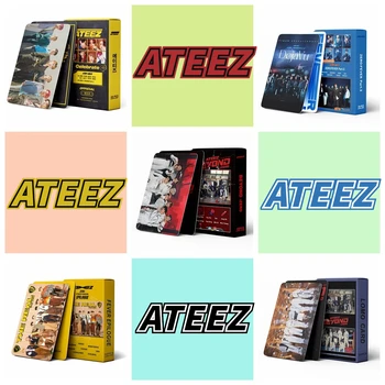 Kpop ATEEZ BEYOND: ZERO ROCKY Lomo Картички Нов Албум Картички Фотокарточка Печат на Картички Висококачествен Плакат Колекция Kpop Фенове Подарък