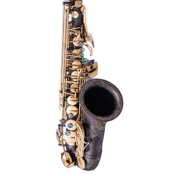 Нов алт саксофон висококачествени музикални инструменти от черното злато Алт саксофон за начинаещи Професионалното изпълнение и калъф