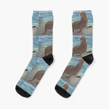 Чорапи California Sea Lion, баскетболни луксозни чорапи, луксозни дамски чорапи, мъжки