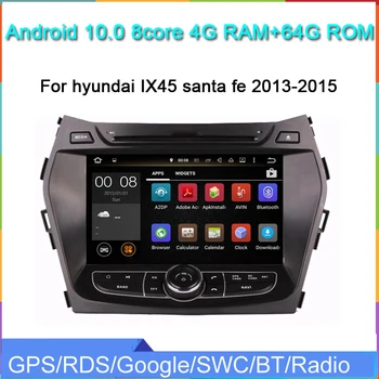 4 + 64G android12 кола DVD-мултимедиен плеър за Hyundai IX45 santa fe 2013 2015 автомобилно радио-стерео аудио gps навигация Carplay